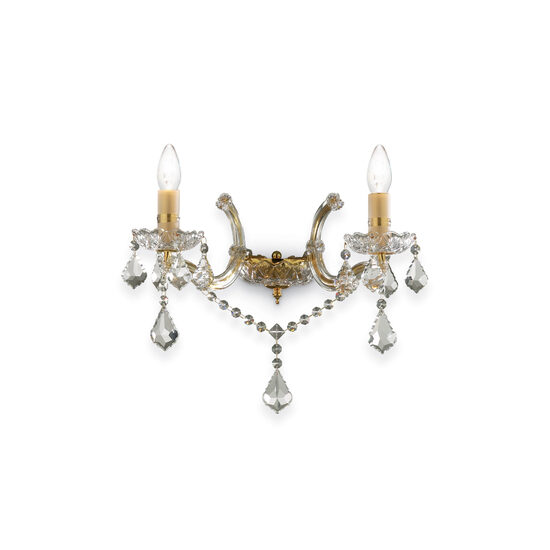 Aplica clasica aurie 2xE14/40W, Florian AP2 035659 Ideal Lux