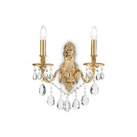 Aplica clasica aurie cu cristale 2xE14/40W, Gioconda AP2 060491 Ideal Lux