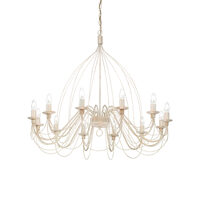 Candelabru florentin alb antichizat 12xE14/40W, Corte SP12 097664 Ideal Lux
