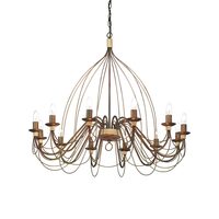 Candelabru florentin ruginiu 12xE14/40W, Corte SP12 097671 Ideal Lux