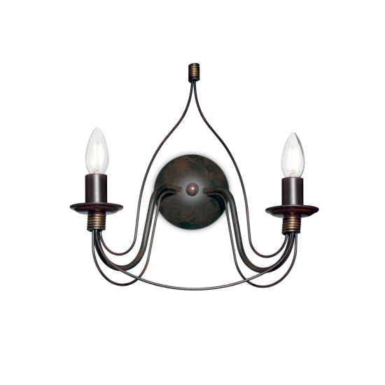 Aplica florentina ruginie 2xE14/40W, Corte AP2 057200 Ideal Lux