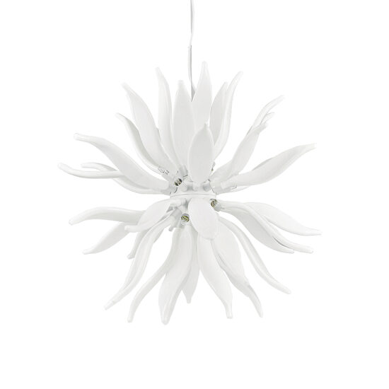 Lustra moderna alba diafana 12xG9/40W, Leaves SP12 112268 Ideal Lux