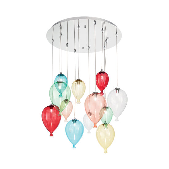 Lustra moderna multicolora 12xG9/28W, Clown SP12 100951 Ideal Lux
