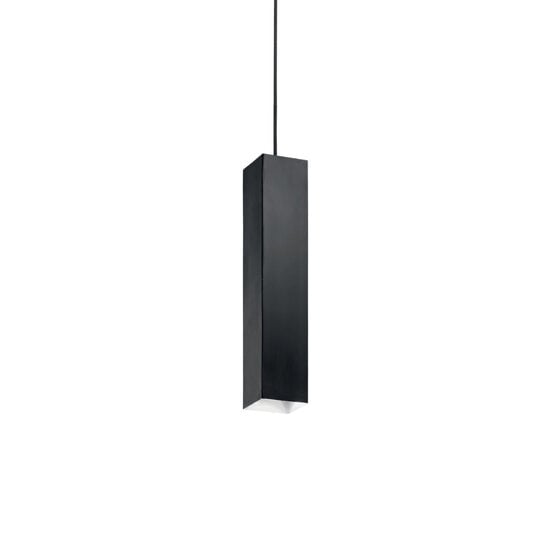 Lustra moderna neagra paralelipipedica 1xGU10/28W, Sky SP1 126913 Ideal Lux