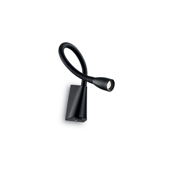 Aplica moderna neagra LED 3W/190lm/3000K, Goose AP1 142692 Ideal Lux