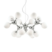 Candelabru modern cromat 15xE14/28W, NODI SP15 200491 Ideal Lux