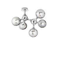 Plafoniera moderna cromata 5xE14/28W, NODI PL5 200484 Ideal Lux