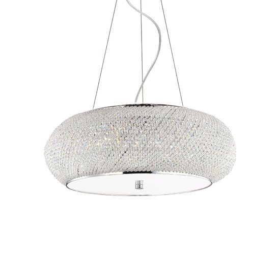 Candelabru modern cromat 10xE14/40W, Pasha SP10 082196 Ideal Lux