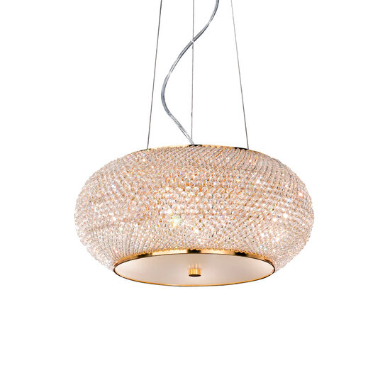 Candelabru modern auriu 6xE14/40W, Pasha SP6 082172 Ideal Lux