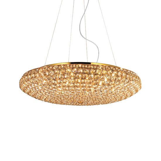 Candelabru modern auriu 12xG9/40W, King SP12 088020 Ideal Lux