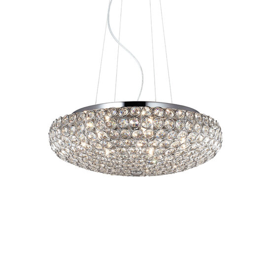 Candelabru modern cromat 7xG9/40W, King SP7 087979 Ideal Lux