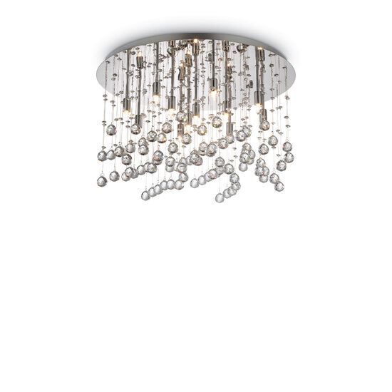 Plafoniera moderna cromata 12xG9/40W, Moonlight PL12 077802 Ideal Lux