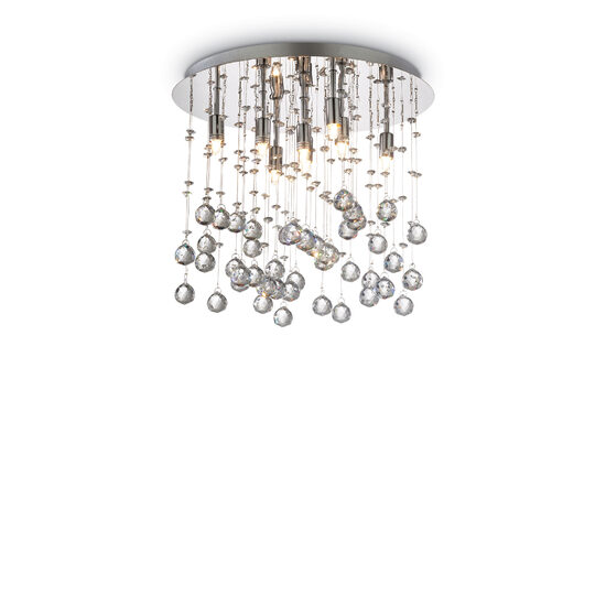 Plafoniera moderna cromata 8xG9/40W, Moonlight PL8 077796 Ideal Lux