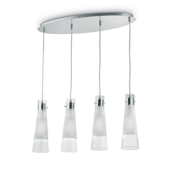 Candelabru modern cromat 4xE27/60W, Kuky Clear SP4 023038 Ideal Lux