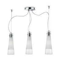 Lustra moderna cromata 3xE27/60W, Kuky Clear SP3 033952 Ideal Lux