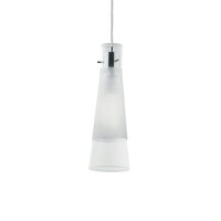 Lustra moderna cromata 1xE27/60W, Kuky Clear SP1 023021 Ideal Lux