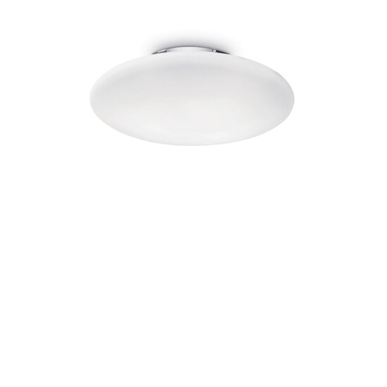 Plafoniera moderna cromata 2xE27/60W, Smarties Bianco PL2-D42 032047 Ideal Lux