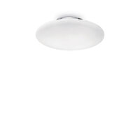 Plafoniera moderna cromata 1xE27/60W, Smarties Bianco PL1-D33 009223 Ideal Lux
