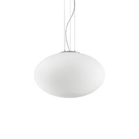 Lustra moderna abajur sticla opal 1xE27/42W, Candy SP1-D40 086736 Ideal Lux