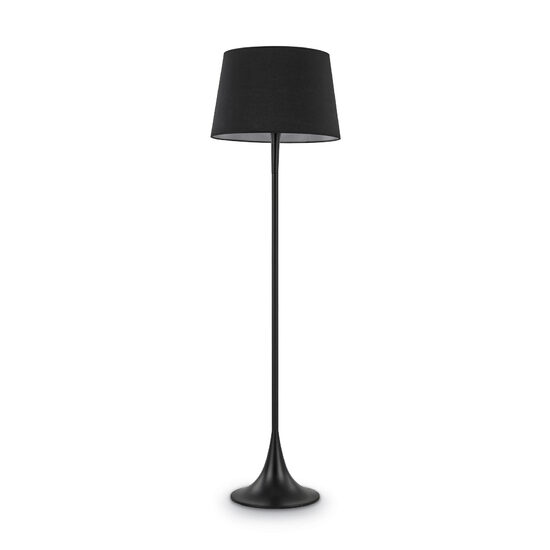 Lampadar modern negru abajur textil 1xE27/60W, London PT1 110240 Ideal Lux