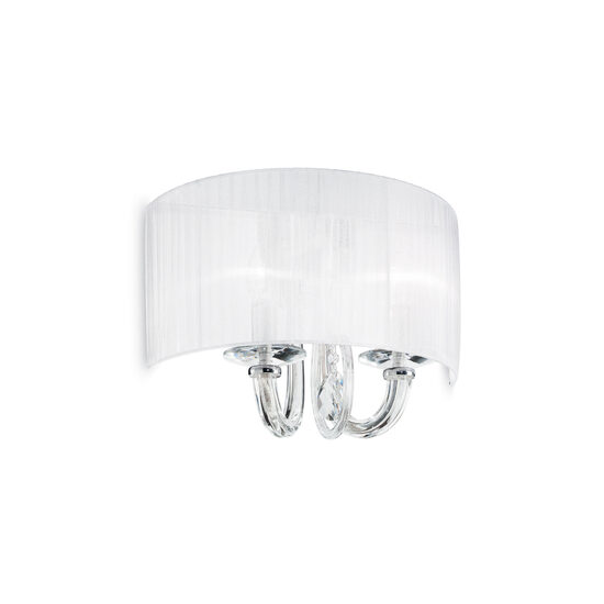 Aplica moderna abajur organza 2xE14/40W, Swan AP2 035864 Ideal Lux