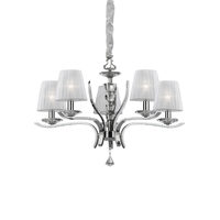 Candelabru modern cromat 5xE14/28W, Pegaso SP5 066448 Ideal Lux