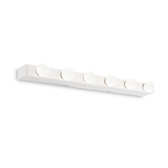 Aplica moderna alba liniara 6xE14/40W, Prive AP6 159423 Ideal Lux