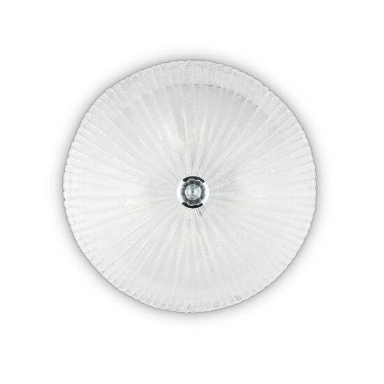 Plafoniera stil venetian abajur sticla striata 6xE27/60W, Shell PL6 008622 Ideal Lux
