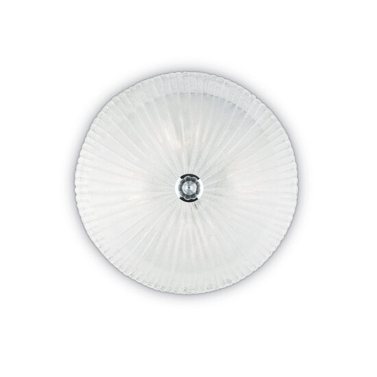 Plafoniera stil venetian abajur sticla striata 4xE27/60W, Shell PL4 008615 Ideal Lux
