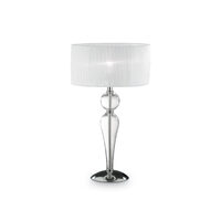 Veioza moderna sticla abajur organza 1xE27/60W, Duchessa TL1 Big 044491 Ideal Lux