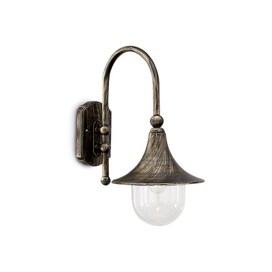 Aplica exterior negru antichizat abajur acryl 1xE27/60W, Cima AP1 024134 Ideal Lux