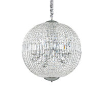 Lustra moderna cromata cu cristale, 12xG9/40W, Luxor SP12 116235 Ideal Lux