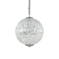 Lustra moderna cromata cu cristale 8xG9/40W, Luxor SP8 116228 Ideal Lux