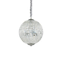Lustra moderna cromata cu cristale 6xG9/40W, Luxor SP6 092911 Ideal Lux
