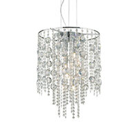 Lustra moderna cromata siraguri de cristale 8xG9/40W, Evasione SP8 044774 Ideal Lux
