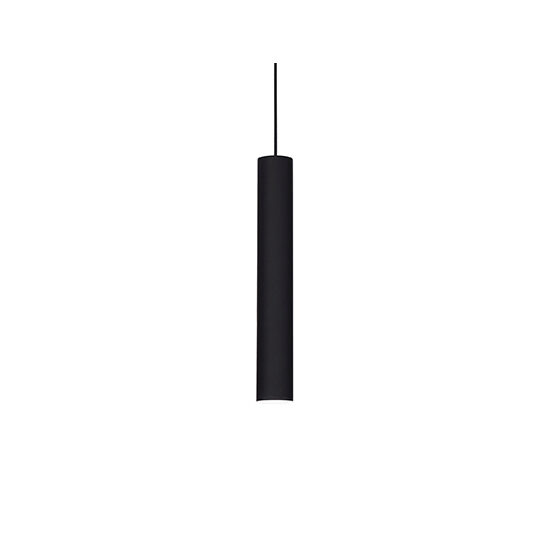 Lustra moderna neagra dispersor cilindric 1xGU10/28W, Look SP1 D06 104928 Ideal Lux