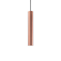 Lustra moderna cupru, dispersor cilindric, 1xGU10/28W, Look SP1 141855, Ideal Lux