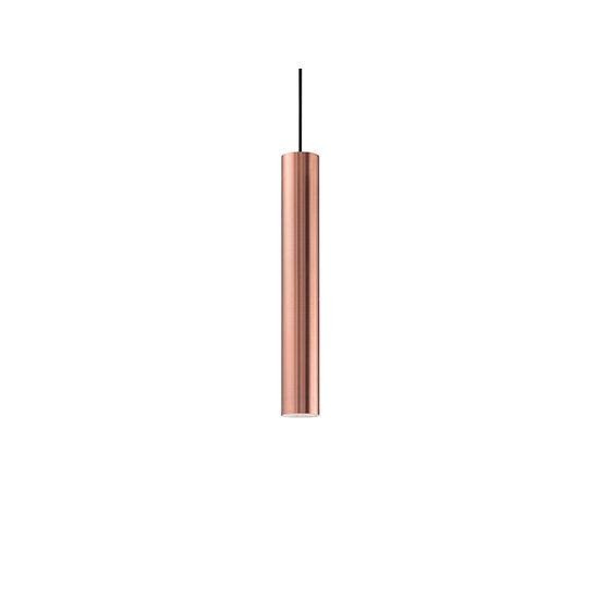 Lustra moderna cupru, dispersor cilindric, 1xGU10/28W, Look SP1 141855, Ideal Lux