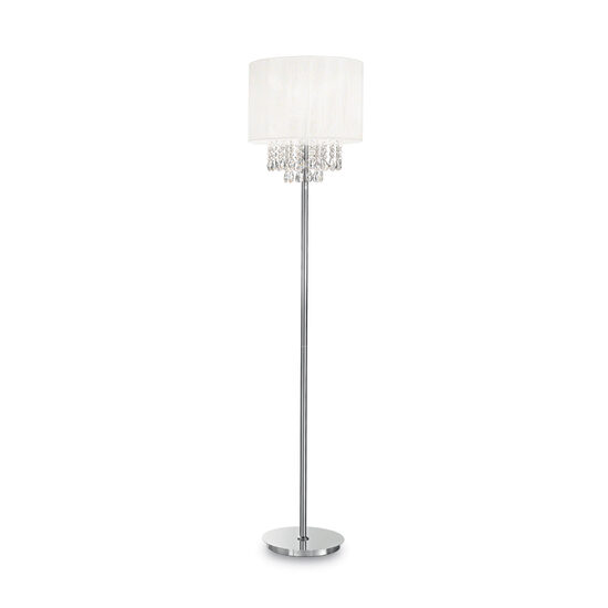 Lampadar modern cu cristale abajur textil 1xE27/60W, Opera PT1 068275 Ideal Lux