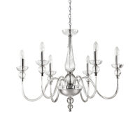 Candelabru cromat cu note venetiene 6xE14/40W, Doge SP6 044422 Ideal Lux