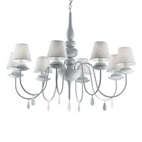 Candelabru modern alb 8xE14/40W, Blanche SP8 035574 Ideal Lux