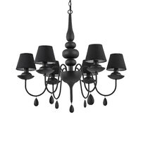 Candelabru modern negru 6xE14/40W, Blanche SP6 111872 Ideal Lux