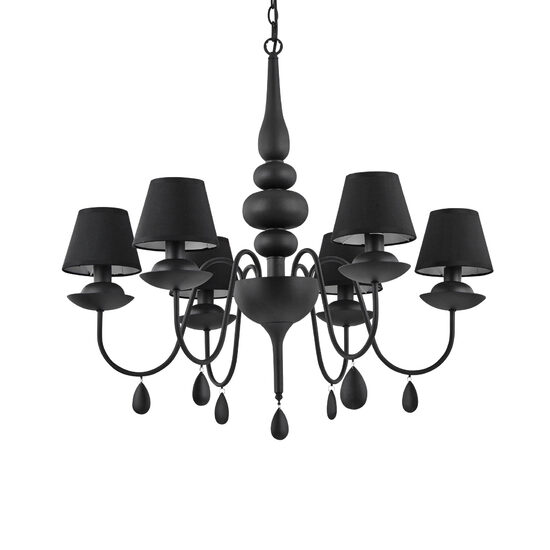 Candelabru modern negru 6xE14/40W, Blanche SP6 111872 Ideal Lux