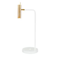 Veioza moderna alba-aurie, 1xGU10/25W, Amos 8907, Amplex