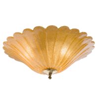 Plafoniera eleganta ambra, abajur din sticla, 3xE27/60W, D54, Bacelo 8156, Amplex