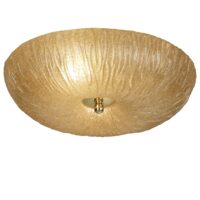 Plafoniera eleganta aurie, abajur din sticla, 3xE27/60W, D50, Button 8182, Amplex