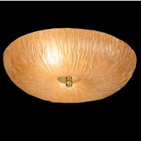Plafoniera eleganta aurie, abajur din sticla, 5xE27/60W, D60, Button 8180, Amplex