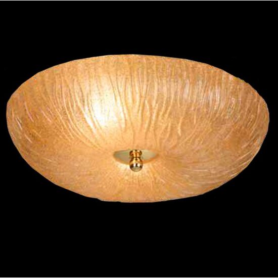 Plafoniera eleganta aurie, abajur din sticla, 5xE27/60W, D60, Button 8180, Amplex