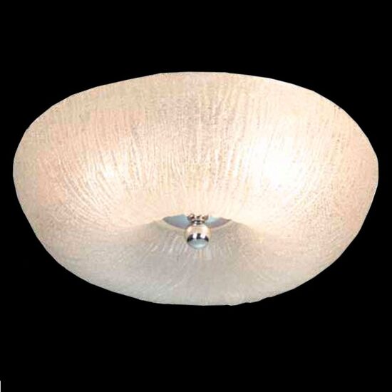 Plafoniera eleganta cromata, abajur din sticla, 3xE27/60W, Button 8183, Amplex