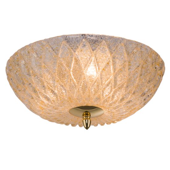 Plafoniera moderna, abajur din sticla transparenta, 3xE27/60W, Diamante 8235, Amplex